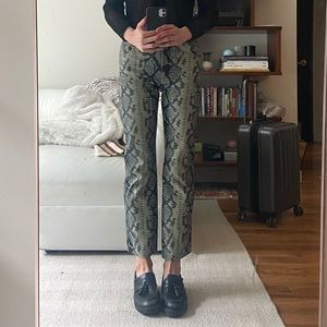Miaou snakeskin pants